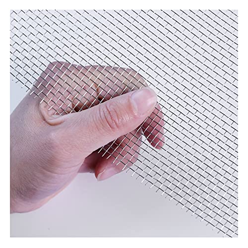 Edelstahl-Drahtgeflecht, 304 Edelstahldraht, Metallgitter, 10 Maschen, hitzebeständiges Grillnetz aus gewebtem Draht(1x2m) von VAYEODEYU