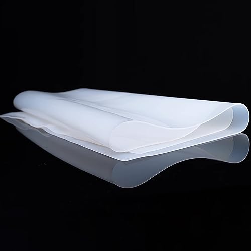 Silikongummi-Platten, 1pc Transparent Silikon Gummi Blatt Lebensmittel Grade Gummi Blatt Matte 500X500mm for Vakuum Presse Ofen Hitze beständig Silikon Matt(500 * 500 * 1.5mm) von VAYEODEYU