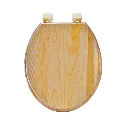 Toilettensitz, Fester oberer Toilettensitzbezug aus weichem, glänzendem Holz in der widerstandsfähigen Holzart O von VAYEODEYU