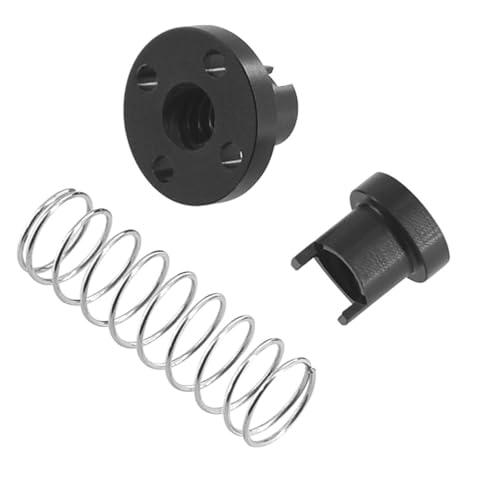 VAYEODEYU Flansch Gewindespindel Mutter, T8 Kunststoffmutter Spielbeseitigung for 2mm und 8mm Blei 1 Set(Pitch 2mm Lead 2mm) von VAYEODEYU