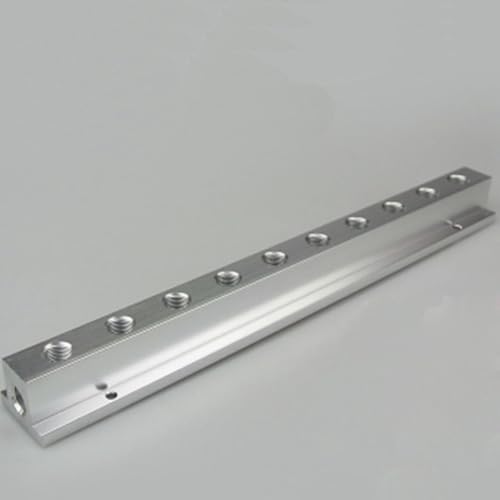 VAYEODEYU Luftverteiler, 1/4" BSPP Innengewinde Aluminium T-Form Pneumatischer Luftverteiler Verteiler 4-12 Anschlüsse Mehrere Größen VAYEODEYU Luftverteiler, 1/4" BSPP Innengewinde Aluminium T-Form Pneumatischer Luftverteiler Verteiler 4-12 Anschlüsse Mehrere Größen von VAYEODEYU