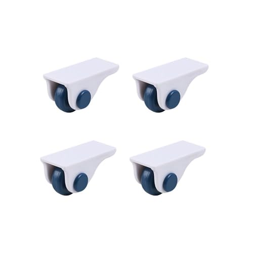 VAYEODEYU Rollen-Set, Packung mit 4 selbstklebenden Rollen for Aufbewahrungsboxen, Möbel, Mülleimer, mehrfarbig(4pcs Blue) von VAYEODEYU