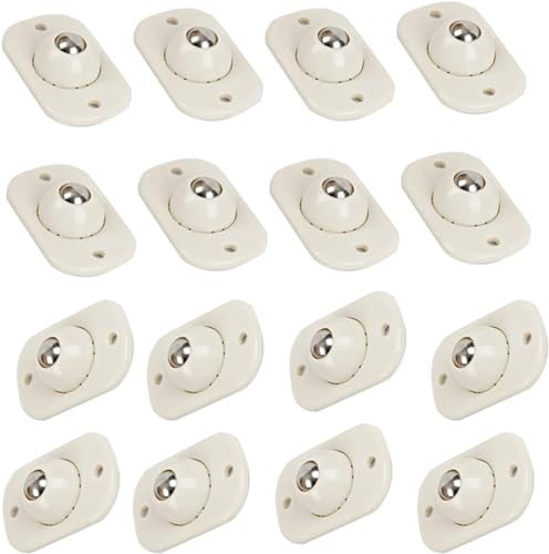 VAYEODEYU Rollen-Set, Selbstklebende Rollen for die Aufbewahrung von Möbelkisten, mehrfarbig, 4er-, 8er- oder 16er-Pack(Beige,16Pcs) von VAYEODEYU
