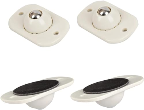 VAYEODEYU Rollen-Set, Selbstklebende Rollen for die Aufbewahrung von Möbelkisten, mehrfarbig, 4er-, 8er- oder 16er-Pack(Beige,4Pcs) von VAYEODEYU