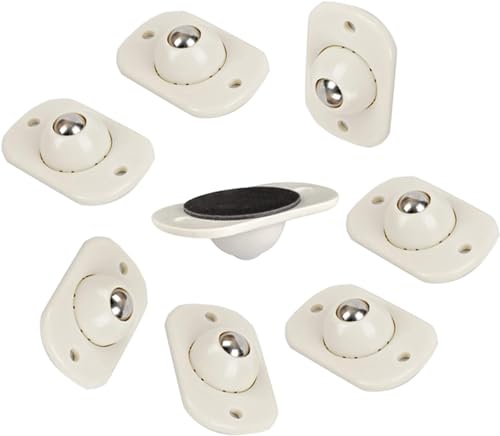 VAYEODEYU Rollen-Set, Selbstklebende Rollen for die Aufbewahrung von Möbelkisten, mehrfarbig, 4er-, 8er- oder 16er-Pack(Beige,8Pcs) von VAYEODEYU