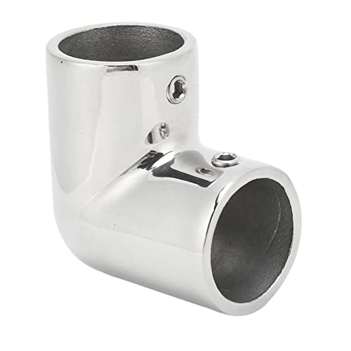 VAYEODEYU Schlauch-Rohr-Verbinder,. 2 Weg Boot Hand Schiene Edelstahl Robuste Konstruktion Ellenbogen Rohr Anschluss for Marine(25MM) von VAYEODEYU
