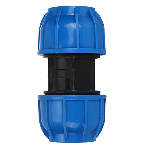 VAYEODEYU Schlauch-Rohr-Verbinder,. Gerader Rohrverbinder aus PE-Kunststoff, 63 mm bis 63 mm, Gute Wasserrohrverschraubungen, PE-Material von VAYEODEYU