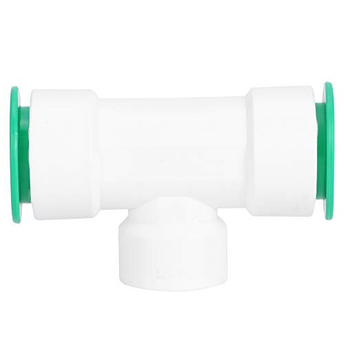 VAYEODEYU Schlauch-Rohr-Verbinder,. Ppr-Kunststoff 32 mm Push-in Wasserrohr T-Stück Verbinder Rohrverschraubungen mit 3/4 Innengewinde von VAYEODEYU