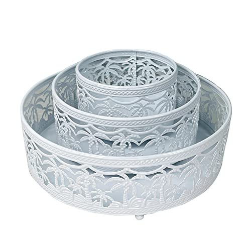 VAYEODEYU Tablett, Eid Mubarak Castle Serviertablett Ramadan Muslim Party Essen Dessert, Ramadan Dessert Tabletts(Type 1 White) von VAYEODEYU