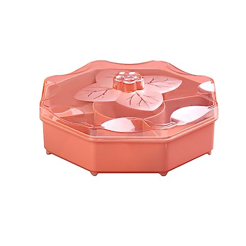 VAYEODEYU Tablett, Serviertablett for Snacks, Servierbehälter for Süßigkeiten und Nüsse, Serviertablett for Snacks in Blumenform(Pink) von VAYEODEYU