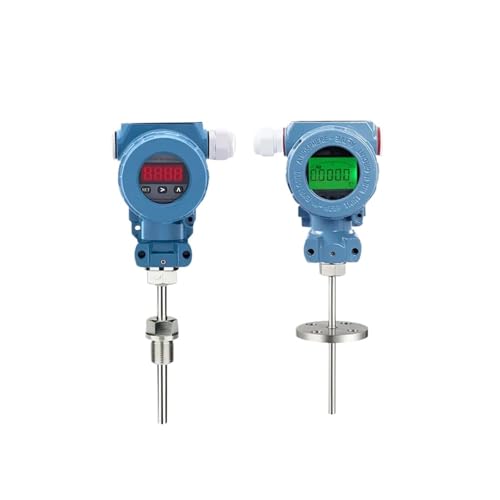 VAYEODEYU Temperatursensor, PT100 Temperaturtransmitter Sensor 4-20mA RS485 Flanschgewinde mit 8mm Sondenstange (50-600) mm(Probe Rod 200mm) von VAYEODEYU