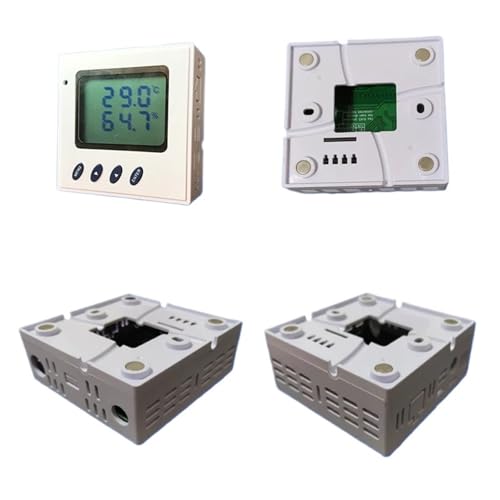 VAYEODEYU Temperatursensor, RS485 Modbus 4-20 mA 0-5 V Temperatur-Feuchtigkeitssensor-Sender mit LCD-Display, Multifunktionsausgang, 86 mm Wandhalterung(Internal 4-20ma) von VAYEODEYU