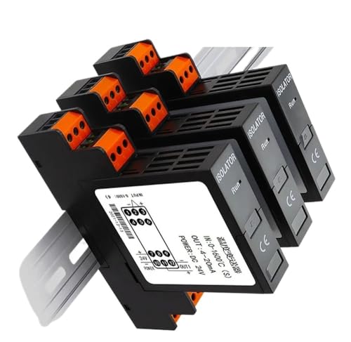 VAYEODEYU Temperaturtransmitter, Pt100 Schienenmontage-Temperaturtransmitter 4-20 mA 0-10 V Ausgang DC24V Mehrere Arten(Pt100(0-150)) von VAYEODEYU