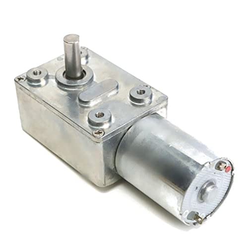 VAYEODEYU Untersetzungsgetriebe, Schneckengetriebemotor DC 6V 12V 24V umkehrbares Metallgetriebe mit niedriger Geschwindigkeit und mehreren Geschwindigkeiten(6v,2rpm) von VAYEODEYU