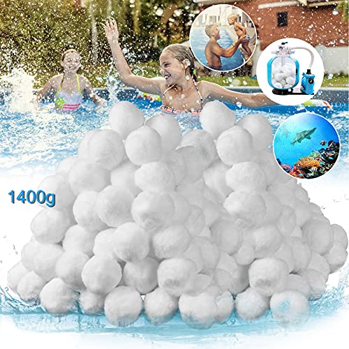 VAZILLIO Filterballs 1500g Pool Filterbälle ersetzen 54kg Filtersand für sandfilteranlagen, Schwimmbad, Filterpumpe, Aquarium Sandfilter von VAZILLIO