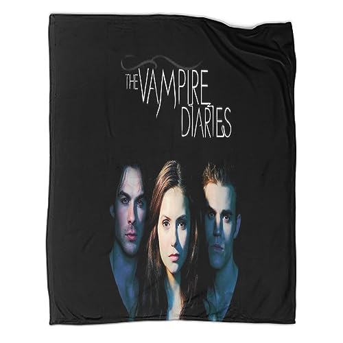 3D-Gedruckte The Vampire Diaries-Flanelldecke Horrorfilme Fleecedecke Warm Für Kinder Teenager Erwachsene Weiche Flauschige Decke Für Urlaub Bett Couch 127X152CM von VAttea