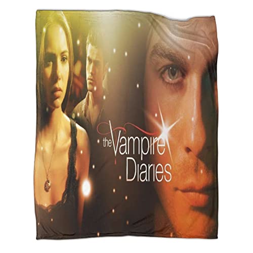 The Vampire Diaries Flanelldecke Weich Warm 3D-Digitaldruck Überwurfdecken Plüschdecken Für Kinder Und Erwachsene Decke Für Bett Couch Und Reisen 150X200CM von VAttea