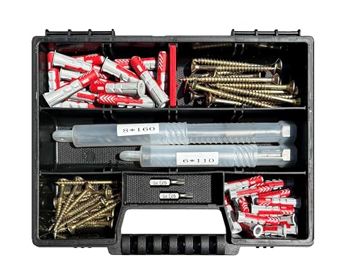 Fischer Dübel Set incl Torx Schrauben & 2xBits & SDS Bohrer (Teile) 6x30 8x40 von VB Starr InGenios
