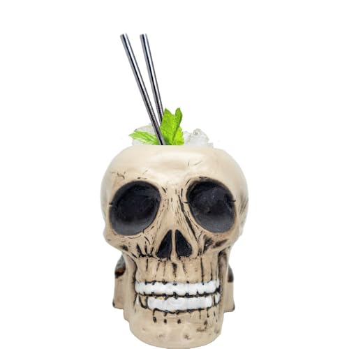 VB VIN BOUQUET FIA 1402 Totenkopf-Tasse, 750 ml, für Cocktails – einzigartiges und geräumiges Design für Getränke und Dekoration von VB VIN BOUQUET