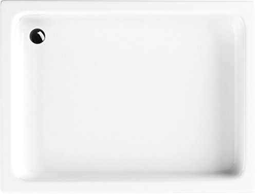 VBChome Acryl-Duschwanne 90x120x26 cm Duschtasse Grawello rechteckig Duschkabine Styroporträger Sanitär-Acryl Duschbecken stabil weiß befliesbar+ Siphon von VBChome