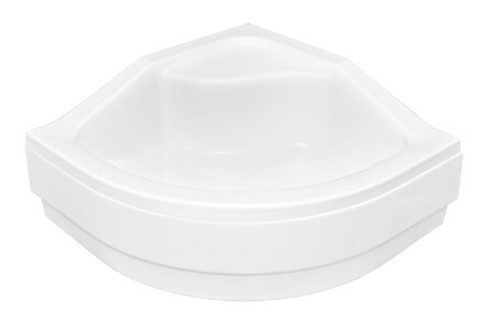 VBChome Acryl-Duschwanne 90x90x15 cm Viertelkreis Oliver I mit Schürze tief R55 Sitz + Ablaufgarnitur AP50 Eckduschwanne von VBChome