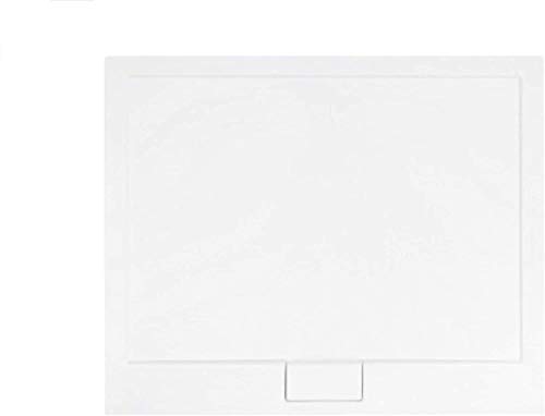 VBChome Duschwanne Duschtasse SUPERFLACH Quadrat 90x90x4,5 cm weiß glatt + Ablaufgarnitur McAlpine fi50 Bad SET Abdeckplatte Sanitär-Acryl von VBChome