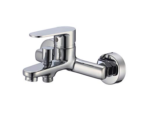 VBChome Badewannearmatur Aufputz Badewanne 2-Funktionen Armatur verchromt Strahlregler Keramikkartusche Hochdruck-Armatur Einhebel Einhebelmischer Aufputzinstallation Handbrause VBChome Badewannearmatur Aufputz Badewanne 2-Funktionen Armatur verchromt Strahlregler Keramikkartusche Hochdruck-Armatur Einhebel Einhebelmischer Aufputzinstallation Handbrause von VBChome
