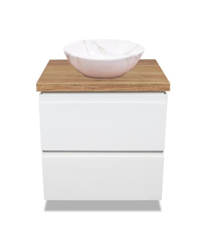 VBChome Badmöbel 60 cm Weiß Aufsatzwaschbecken Mini Aiax 35x26 cm Aufsatzwaschtisch mit Waschbeckenunterschrank 2 Schubladen Moduo Badezimmerschrank VBChome Badmöbel 60 cm Weiß Aufsatzwaschbecken Mini Aiax 35x26 cm Aufsatzwaschtisch mit Waschbeckenunterschrank 2 Schubladen Moduo Badezimmerschrank von VBChome