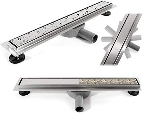 VBChome Duschrinne 100 cm befliesbar edelstahl Bodenablauf doppelseitige Ablauf Selbstreinigender Siphon mit Geruchsstop Größen 60-100cm Duschablauf sehr flach, Komplettset Ablaufrinne für Badezimmer VBChome Duschrinne 100 cm befliesbar edelstahl Bodenablauf doppelseitige Ablauf Selbstreinigender Siphon mit Geruchsstop Größen 60-100cm Duschablauf sehr flach, Komplettset Ablaufrinne für Badezimmer von VBChome