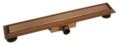 VBChome Duschrinne Kupfer 60cm Edelstahl doppelseitige Ablauf Bodenablauf Selbstreinigender Siphon mit Geruchsstop für Badezimmer Duschablauf sehr flach Komplettset VBChome Duschrinne Kupfer 60cm Edelstahl doppelseitige Ablauf Bodenablauf Selbstreinigender Siphon mit Geruchsstop für Badezimmer Duschablauf sehr flach Komplettset von VBChome