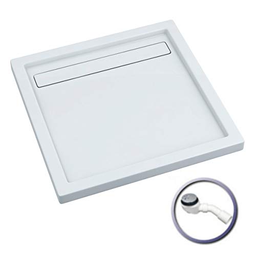 VBChome Duschwanne 100x100x6,5 cm Duschtasse Rechteck für Duschkabine Styroporträger flach Sanitär-Acryl Duschbecken stabil glatt weiß Dusche+ Ablaufgarnitur Viega Domoplex VBChome Duschwanne 100x100x6,5 cm Duschtasse Rechteck für Duschkabine Styroporträger flach Sanitär-Acryl Duschbecken stabil glatt weiß Dusche+ Ablaufgarnitur Viega Domoplex von VBChome