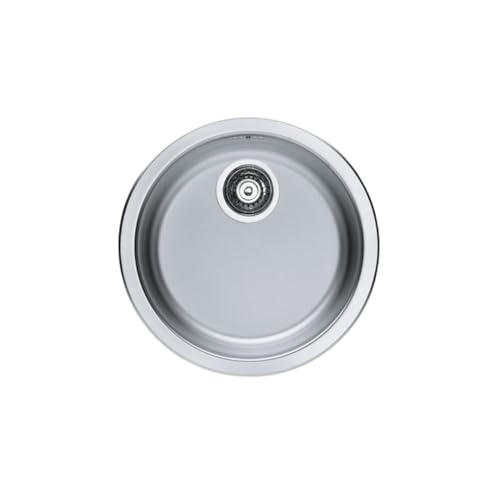 VBChome Edelstahlspüle Ø 45 cm Satinstruktur Einbauspüle Spülbecken Camping Küchenspüle Ablaufgarnitur Ohne Hahnloch VBChome Edelstahlspüle Ø 45 cm Satinstruktur Einbauspüle Spülbecken Camping Küchenspüle Ablaufgarnitur Ohne Hahnloch von VBChome