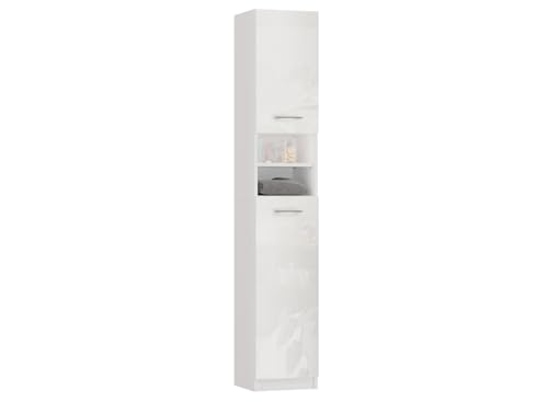 VBChome Hochschrank 30 x 32 x 180 cm Weiß Glanz 2 Türen 5 Fächer Badmöbel Standschrank Badschrank Standschrank Badezimmerschrank Badregal Weiß Glanz VBChome Hochschrank 30 x 32 x 180 cm Weiß Glanz 2 Türen 5 Fächer Badmöbel Standschrank Badschrank Standschrank Badezimmerschrank Badregal Weiß Glanz von VBChome