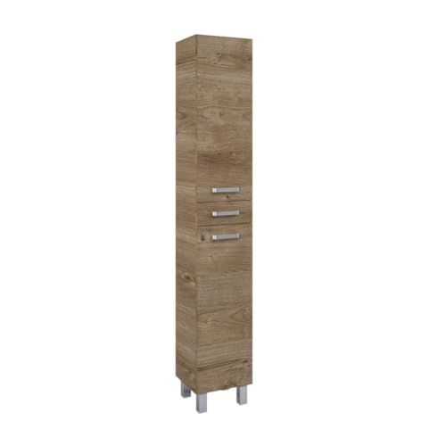 VBChome Hochschrank 30x30x182 cm Eiche Canela Badmöbel Standschrank Badschrank 2 Türen 1 Schublade Badezimmerschrank Badregal VBChome Hochschrank 30x30x182 cm Eiche Canela Badmöbel Standschrank Badschrank 2 Türen 1 Schublade Badezimmerschrank Badregal von VBChome
