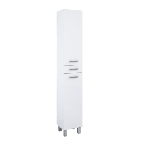 VBChome Hochschrank 30x30x182 cm Weiß Badmöbel Standschrank Badschrank 2 Türen 1 Schublade Badezimmerschrank Badregal VBChome Hochschrank 30x30x182 cm Weiß Badmöbel Standschrank Badschrank 2 Türen 1 Schublade Badezimmerschrank Badregal von VBChome