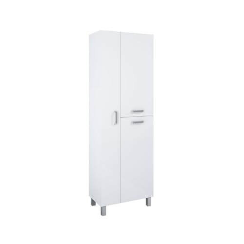 VBChome Hochschrank 60x34x182 cm Weiß Badmöbel Standschrank Badschrank 3 Türen Badezimmerschrank Badregal VBChome Hochschrank 60x34x182 cm Weiß Badmöbel Standschrank Badschrank 3 Türen Badezimmerschrank Badregal von VBChome