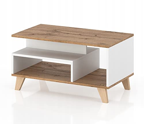 VBChome Kaffeetisch 90 x 45 x 57 cm Weiß Couchtisch Wohnzimmertisch Teetisch Beistelltisch Sofatisch Modern Wohnzimmer Büro VBChome Kaffeetisch 90 x 45 x 57 cm Weiß Couchtisch Wohnzimmertisch Teetisch Beistelltisch Sofatisch Modern Wohnzimmer Büro von VBChome