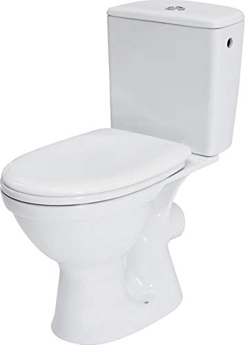 VBChome Spülrandloses WC Komplettset aus Keramik mit Spülkasten | Wandhängendes Tiefspül-WC mit waagerechtem Abgang & WC-Sitz aus Kunststoff | Hygienisch, pflegeleicht & modern VBChome Spülrandloses WC Komplettset aus Keramik mit Spülkasten | Wandhängendes Tiefspül-WC mit waagerechtem Abgang & WC-Sitz aus Kunststoff | Hygienisch, pflegeleicht & modern von VBChome