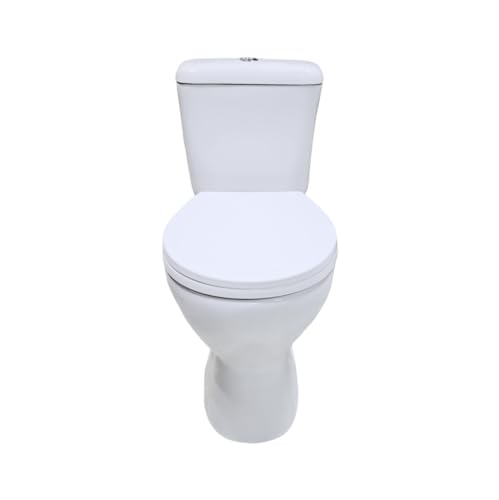 VBChome Stand- WC Toilette Keramik Komplett Set mit Spülkasten WC- Sitz aus Polypropylen mit Absenkautomatik SoftClose-Funktion Abgang Waagerecht WC Spülrandloses Hygienisch Ästhetisch VBChome Stand- WC Toilette Keramik Komplett Set mit Spülkasten WC- Sitz aus Polypropylen mit Absenkautomatik SoftClose-Funktion Abgang Waagerecht WC Spülrandloses Hygienisch Ästhetisch von VBChome