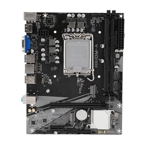 Computer-Motherboard H610M A mit RTL8111H, DDR4-Speicherunterstützung für LGA1700 12 13 14 Generation CPU, M.2 NVME USB3.0-Anschlüsse SATA3.0-Steckplatz, für Büro, Gaming, Design von VBESTLIFE