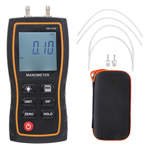 Digitales Manometer, SW512C HVAC-Luftdruckmesser, Professioneller Luftdruckmesser Differenzdruckmesser von VBESTLIFE