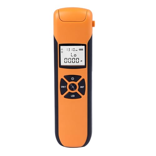 Glasfaser-Leistungsmesser, Wiederaufladbarer Tragbarer Glasfaser-Tester mit LED-Taschenlampe, SC/FC/ST-Stecker-Optik-Testgerät, -70 Bis +6 DBm, Zum Testen der Kommunikation von VBESTLIFE