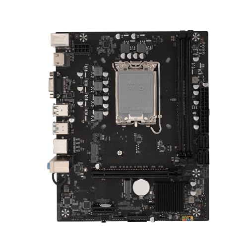 H610 Gaming Motherboard, LGA 1700 64 GB Dual Channel DDR4 Unterstützung XMP Gaming Motherboard, NVME 2.0, PCIe 4.0, HDMI, VGA, für PC DIY Gamer von VBESTLIFE