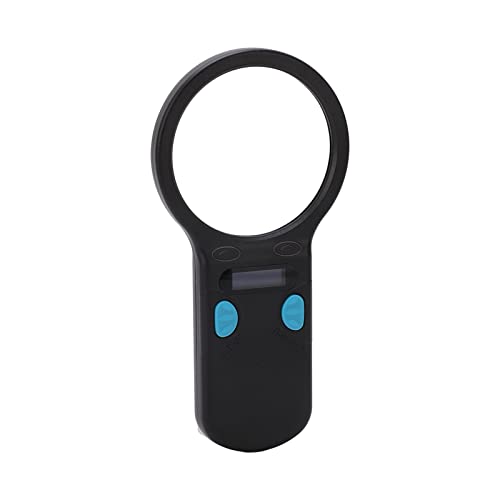 VBESTLIFE Haustier-Mikrochip-Scanner, EMID FDX‑B ISO11784/85 Datenspeicher-Mikrochip-Lesegerät, für Tiere, Haustiere, Hunde, Katzen, Schweine, mit Lupe, LED-Lesegerät für Tier-RFID-Chips von VBESTLIFE