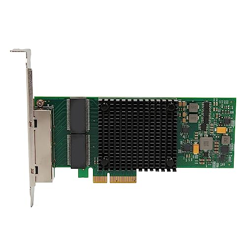 I350 T4 PCIe Netzwerkkarte, 10/100/1000 Mbit/s Gigabit Ethernet Server PCI Express X4 Gen 2.0 5.0GT/s RJ45 LAN Controller Unterstützung PXE für Freebsd, für Linux, für Windows usw. von VBESTLIFE