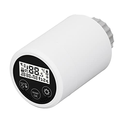 Intelligentes Heizkörperventil, WIFI Intelligentes Digitales Thermostatventil Programmierbarer Heizkörperregler mit APP und Sprachsteuerung, Kompatibel mit Alexa, für Google, für IOS, für Android von VBESTLIFE