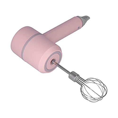 Lebensmittelmischer Elektrischer Schneebesen Eiermischer Pfannkuchenmischer Mischmaschine(【41822】 Rosa Wireless 2 Sticks) von VBESTLIFE