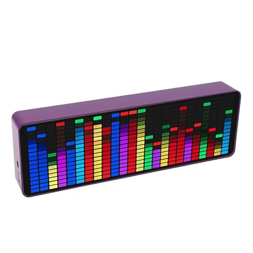 RGB LED -Musikspektrum -Display, Sprachsensor -Pickup -Analysator, 2 Modi Uhr, 20 Dynamik, 7 Farbe, 140 Display -Effekte, 5V 1A 3W USB RGB LED -Musikspektrum -Display, Sprachsensor -Pickup -Analysator, 2 Modi Uhr, 20 Dynamik, 7 Farbe, 140 Display -Effekte, 5V 1A 3W USB von VBESTLIFE