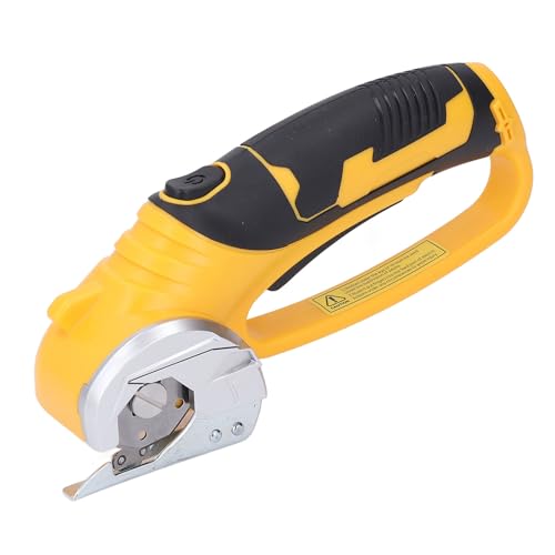 Schnurlose Elektrische Schere, 4 -V -Kartonschneider mit Sicherheitsschloss und LED -Licht, Automatisches Schärfen, für Kasten Teppich Stoff Plastikleder von VBESTLIFE
