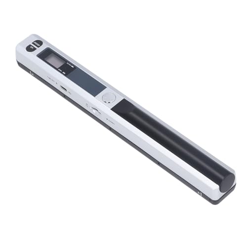 VBESTLIFE Tragbarer Dokumentenscanner, 900 DPI Handbildscanner, Mobiler A4-Farbfotoscanner, Handscanner für Unternehmen, Fotos, Bilder, Quittungen, Bücher (Silver) von VBESTLIFE